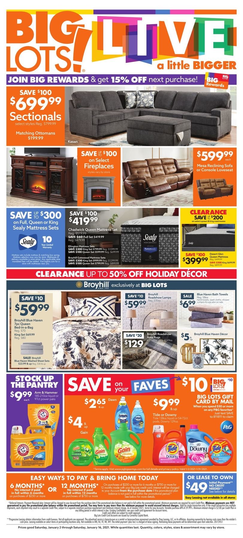 Big Lots Weekly January 2 - 16, 2021 Ad - Savings.com